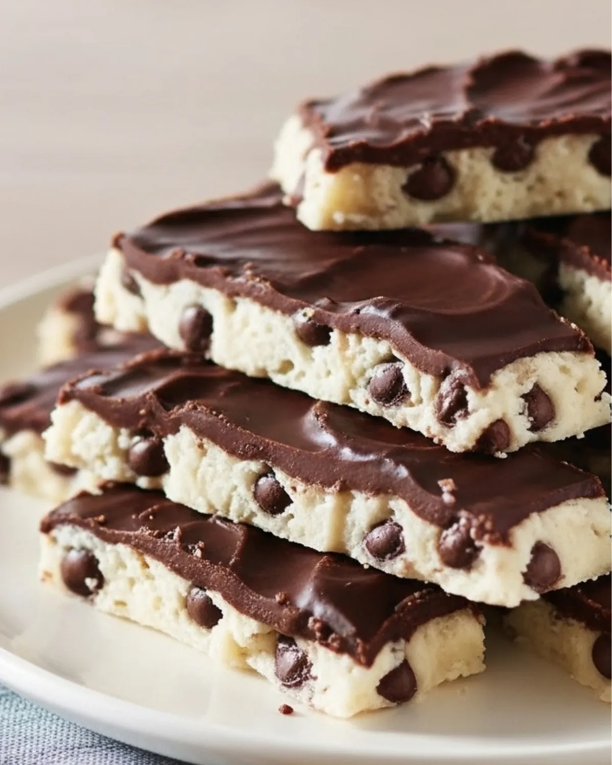 Chocolate Chip Protein Yogurt Bark on a sheet pan-10-minute, high-protein, ¼-inch thick