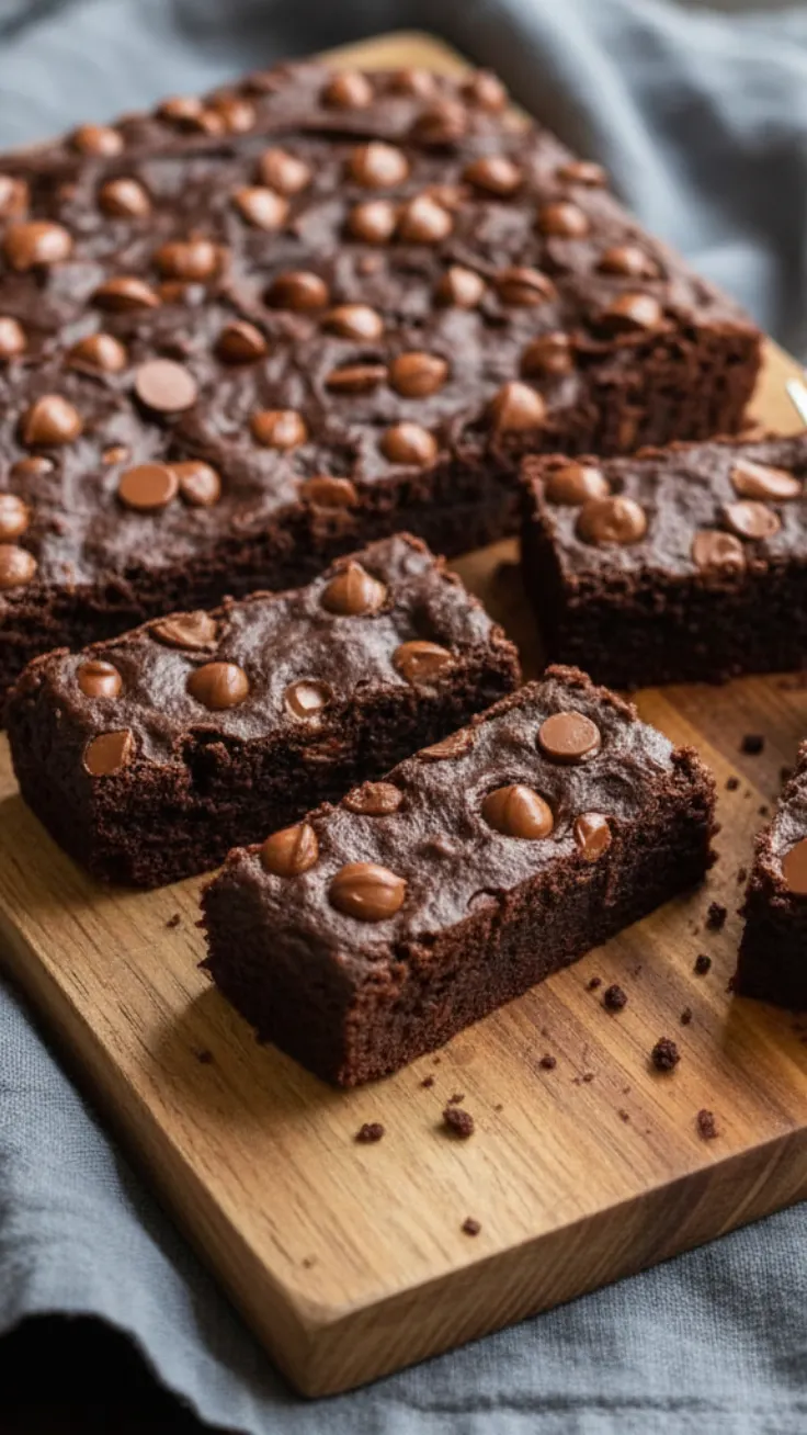 Brownies served on plate