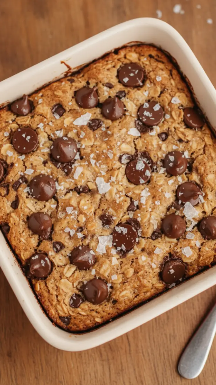 Chocolate Oat Bars Serving Plate Chocolate oat bars served on a small plate with fresh berries