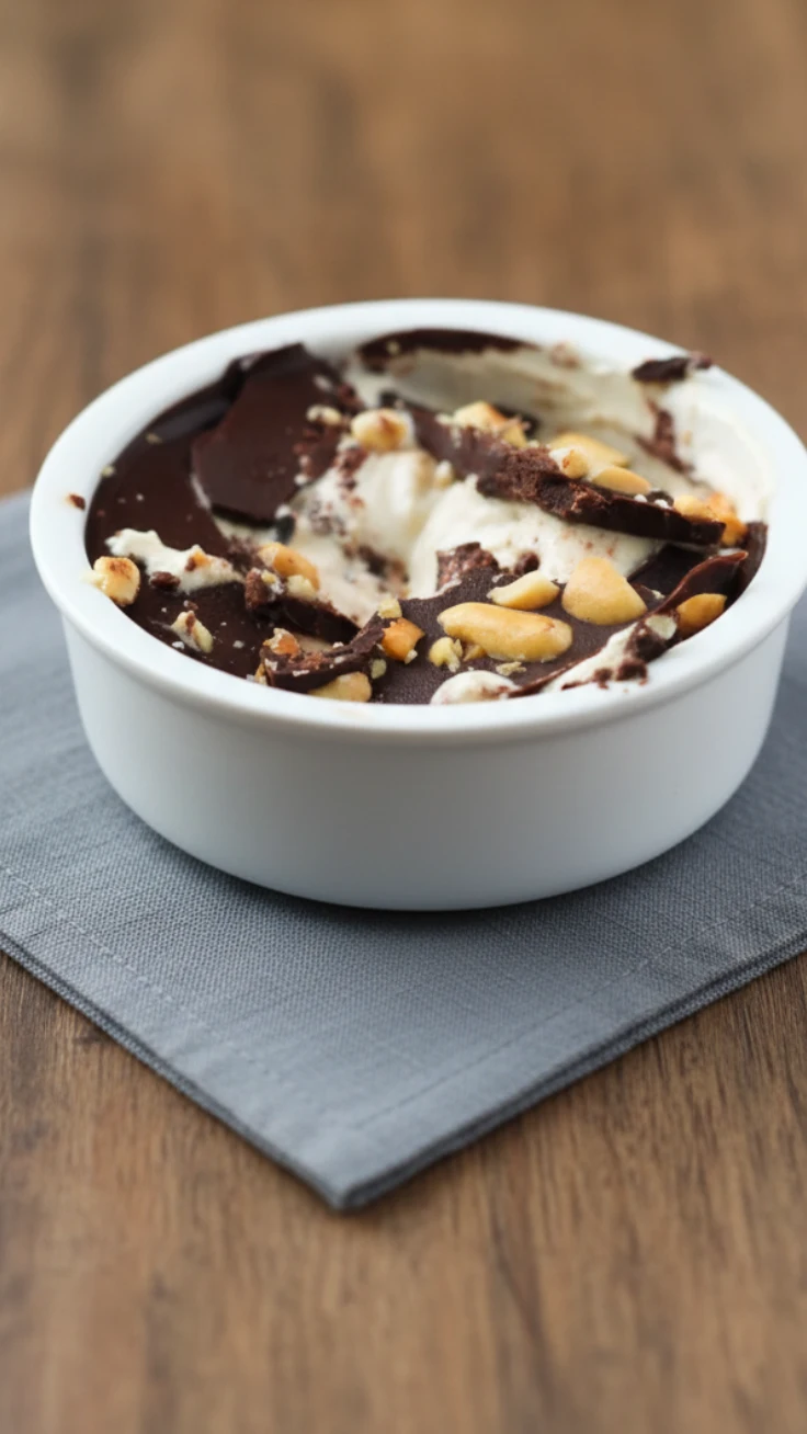 Serving of peanut butter yogurt cups