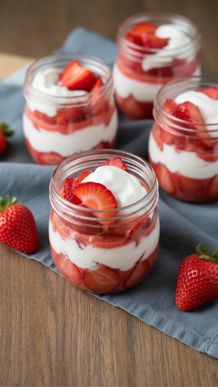 healthy strawberry yogurt cups recipe