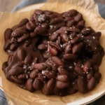 no bake chocolate almond clusters close up