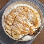 Creamy banana cottage cheese texture