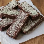 chocolate sesame bars featured