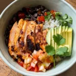 healthy chicken taco bowl recipe