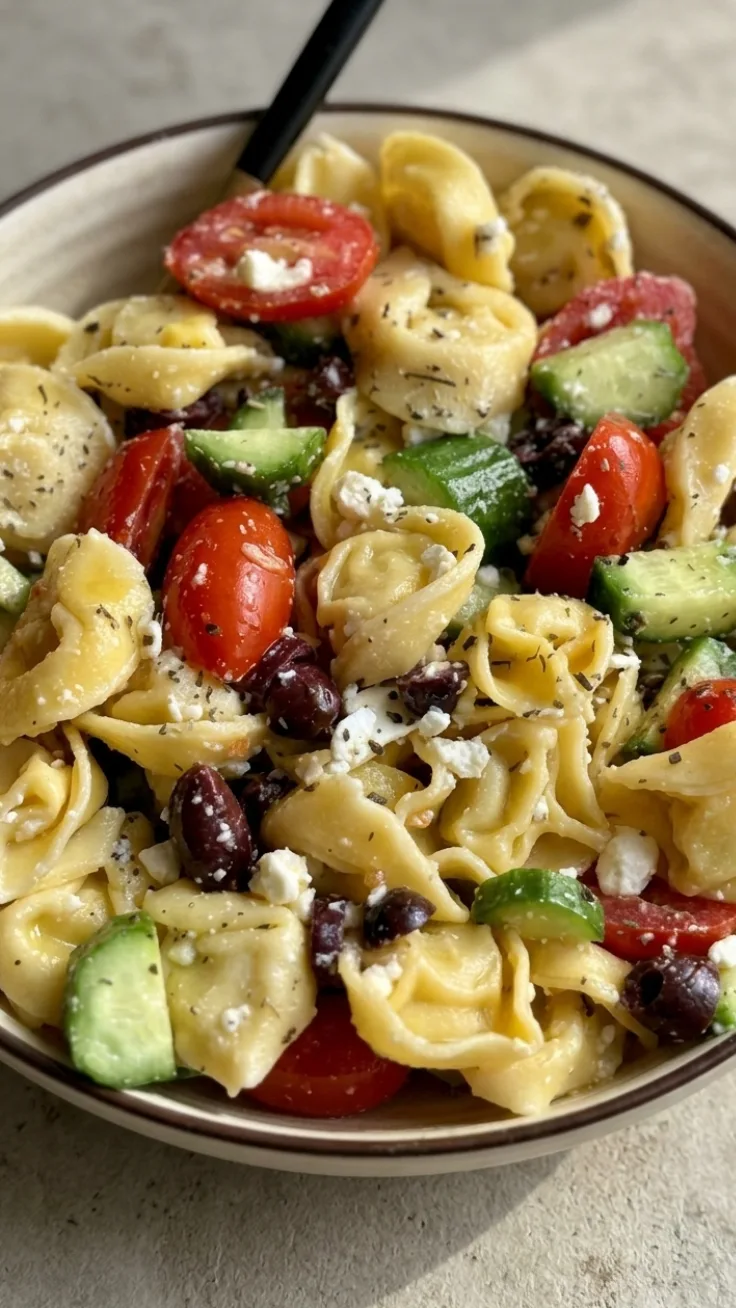 greek tortellini salad hero