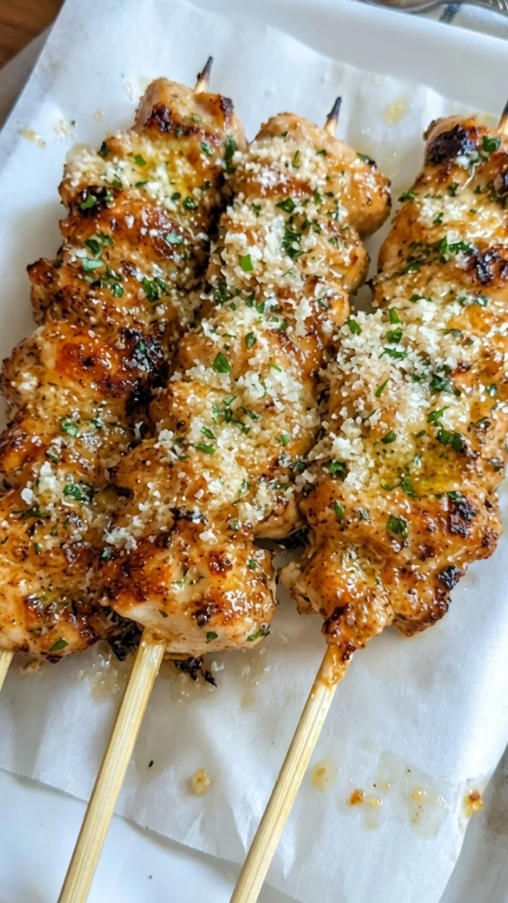 juicy grilled high protein chicken skewers
